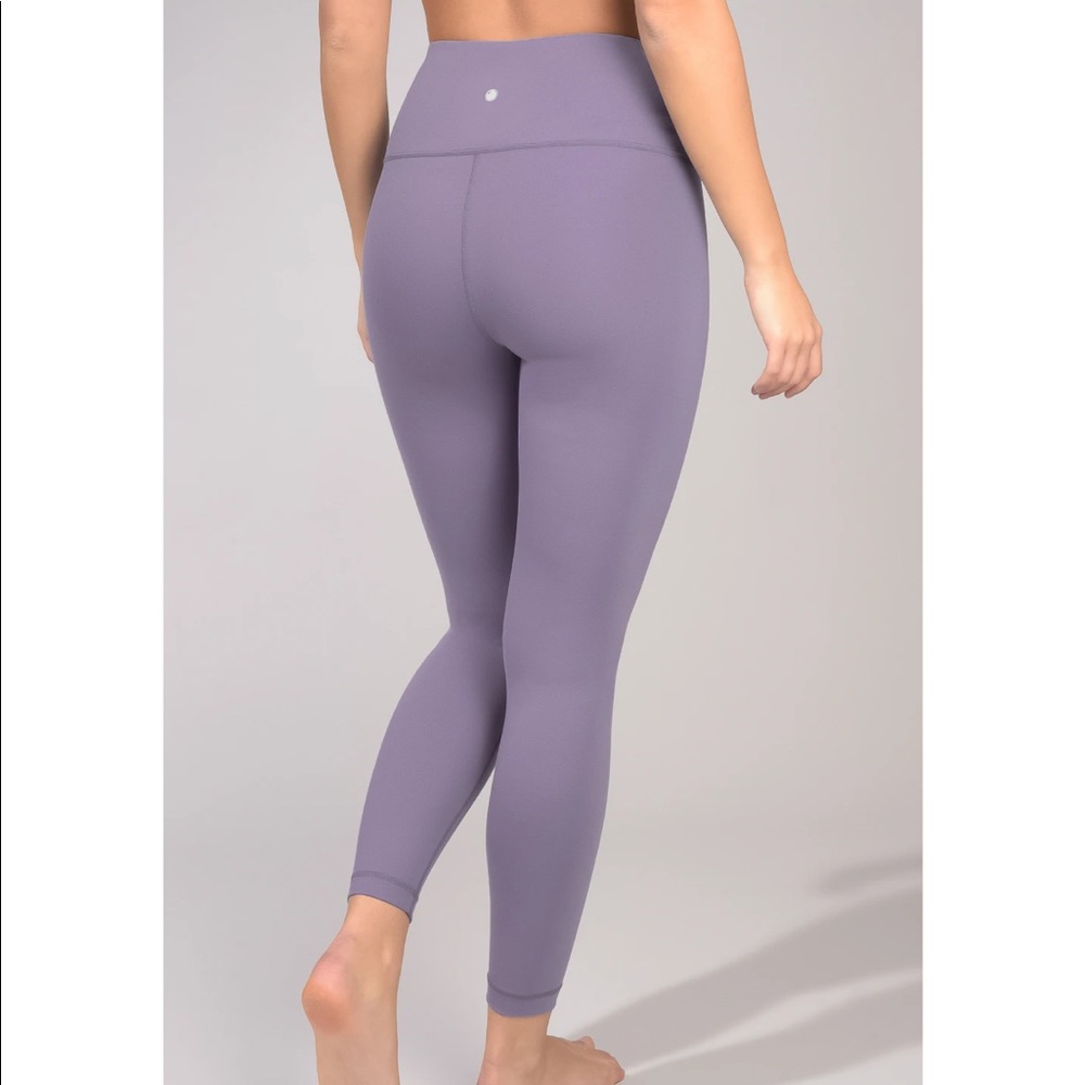 Lux High Waist 7/8 Ankle Athletic Leggings Purple
